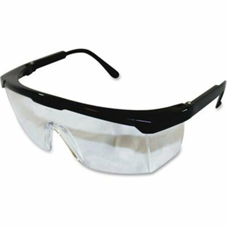 SELECCIONE Adjustable Single Lens Safety Eyewear, Black & Clear SE3200484